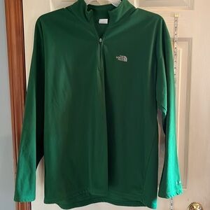 The north face-XL-green-1/2 zip, long sleeve, pullover, TKA 100, fleece  jacket.